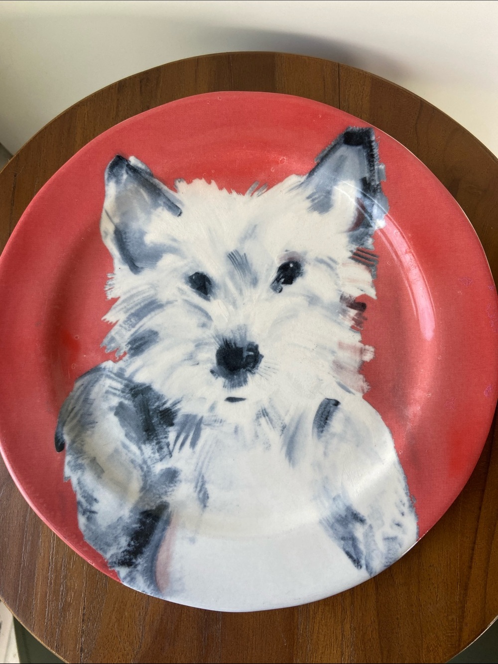 Anthropologie x Sally Muir “Dog-a-day” dessert plate (West Highland Terrier) - Picture 3 of 4